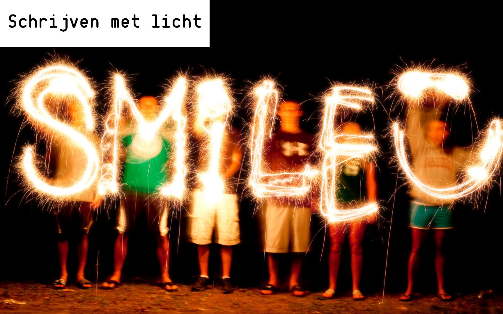 schrijven met licht