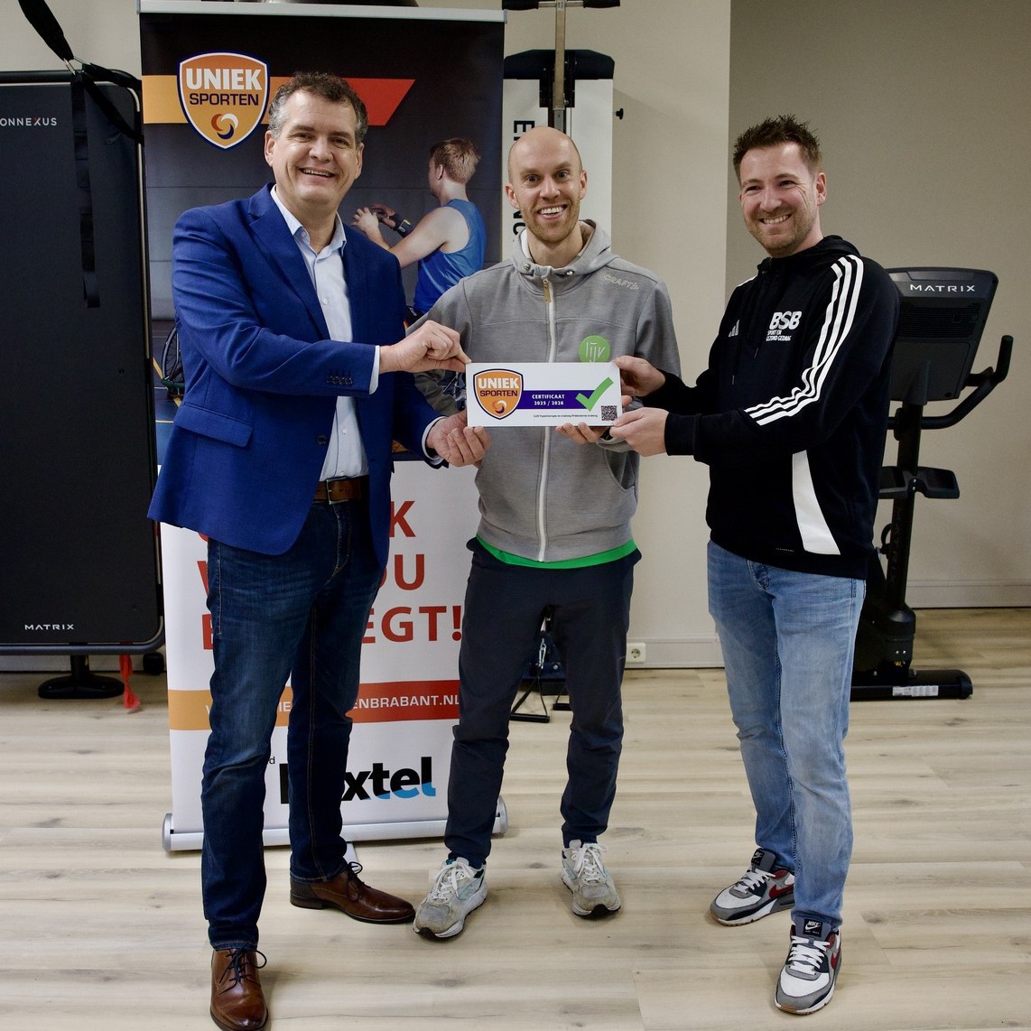 Uniek sporten certificaat