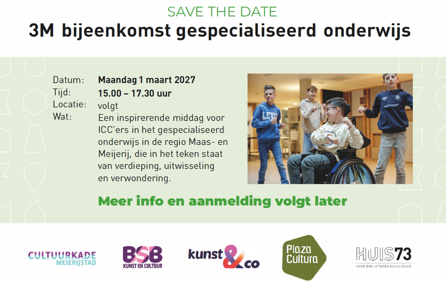 Save the date gespecialiseerd onderwijs 1 maart 2027